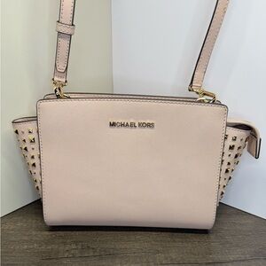 Michael Kors Pink Studded Crossbody